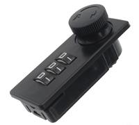 Serrure de tiroir à combinaison à 3 chiffres pour armoire de bureau, serrure de sécurité avec code réinitialisable, serrure de sécurité en ABS noir pour tiroirs métalliques, casiers