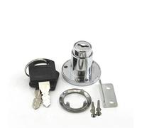 Serrure de tiroir circulaire for armoire de cuisine, serrure à poussoir en nickel, clé d'ordinateur, 1 pièce