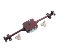 Serrure de Toilette Push-Lock Marron complète