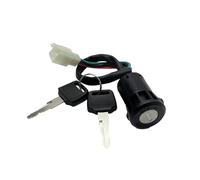 Serrure Démarreur Moto 1 Clé Verrouillage D'allumage Moto avec Interrupteur Démarrage À 4 Fils, Serrures Porte, Interrupteur Mâle pour Moto Plage 50/70/90/110 Interrupteur Clé D'allumage Moto