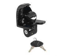 Serrure d'embrayage de remorque avec clé pour têtes sphériques de 1-7/8", 2-5/16" et 2", accessoires antivol robustes en alliage d'aluminium pour caravanes, bateaux et camping-cars, noir (noir)