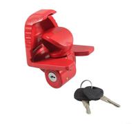 Serrure d'embrayage de remorque avec clé pour têtes sphériques de 1-7/8", 2-5/16" et 2", accessoires antivol robustes en alliage d'aluminium pour caravanes, bateaux et camping-cars, noir (rouge)