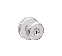 Serrure d'entr e cl SCHLAGE F51A BWE 625 GSN 619 Bowery avec garniture Greyson, chrome brillant avec int rieur en nickel satin