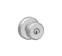Serrure d'entr e cl SCHLAGE F51A BWE 626 GSN 619 Bowery avec garniture Greyson, chrome satin et int rieur en nickel satin