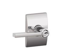 Serrure d'entr e cl SCHLAGE F51A LAT 625 CEN Latitude avec garniture Century, chrome brillant