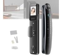 Serrure D'entrée Intelligente Sans Clé,Reconnaissance Faciale,Double Caméra Hd,Imagerie À Lumière Rouge,Déverrouillage Multiple,Surveillance En Temps Réel,Verrouillage D'interphone À Distance