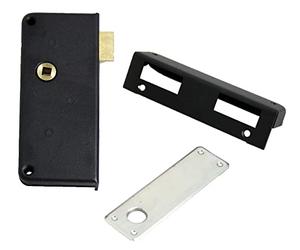 Serrure droite en applique 1 point extra-plate bec de cane JPM SAS 456000-01-1Y