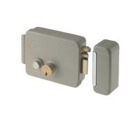 Serrure électrique à appliquer DX C/K et Bouton galvanisé