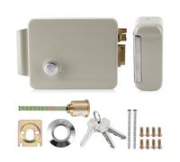 Serrure électrique à gâche 9 à 12 V, serrure électromagnétique pour portes en fer et en bois, serrure de contrôle d’accès haute sécurité avec corps en fer revêtu par poudrage, pour