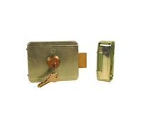 Serrure électrique à pêne basculant avec cylindre rond 50 mm même clé - 12V V90CR50MC