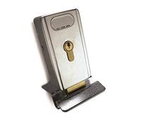Serrure électrique NICE PLA10 (verrouillage au sol vertical) - Argenté - Pour portails et portes - Déverrouillage par clé