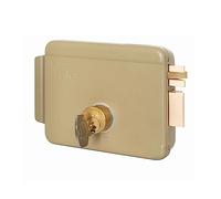 Serrure électrique pour appliquer pour portail Art. 680 avec Cane repli de l'extérieur et de l'intérieur par clé, à distance par impulsion électrique à basse tension (10 W-12 V). Finition acier zingué et verni. controbocchetta incluse, nous