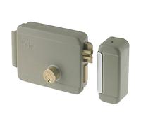 Serrure électrique pour appliquer pour portail Art. 68080 avec Cane repli de l'extérieur et de l'intérieur par clé, à distance par impulsion électrique à basse tension (10 W-12 V). Verrou mécanique à 2 accélérez azionato Par clé Par Les