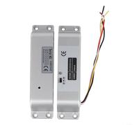 Serrure électrique pour contrôle d'accès DC 12 V 24 V avec retard réglable, matériau en alliage d'aluminium, languette de verrouillage en acier inoxydable et vis à six pans creux sécurisées