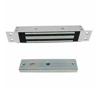 Serrure électromagnétique de 180 kg, force de maintien 12 V, serrure électrique magnétique en alliage d'aluminium, système de contrôle d'accès de porte simple monté sur mortaise pour portes d'entrée