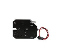 Serrure Électromagnétique Mini 12V 2A en Acier Carbone Noir pour Tiroirs et Casiers Intelligents avec Sécurité Maximale Idéal pour Bureaux Professionnels et Domiciles Sécurisés