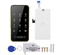 Serrure électronique à carte de mot de passe, serrure intelligente sans ran tactile pour armoire, avec RFID et double mot de passe, pour armoire, casier, tiroir ou (boucle de clé)