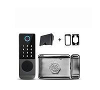 Serrure Electronique, Câblage extérieur étanche Tuya serrure intelligente Double face serrure à empreintes digitales carte IC clavier numérique serrure de porte électronique(Waterproof Ttlock)