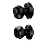 Serrure Électronique Intérieure pour Porte Standard | Déverrouillage rapide, empreinte digitale , code pour personnalisé, pour idéal pour chambre, design compact(Black)