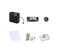 Serrure Électronique par Capteur 6v Invisible pour Armoire | Abs Noir, Pose sans Perçage, Ouverture par Carte ou Porte-clés, pour Placard et Tiroir
