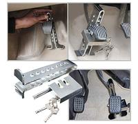 Serrure Embrayage Voiture Serrure en Acier Inoxydable Frein à Pédale Antivol Volé Frein Pédale Accélérateur Serrure De Direction