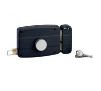 Thirard - Serrure en applique pour porte de garage battante droite 140 x 90 mm axe 70 mm noir 3 clés