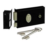 Serrure en applique - ABUS - Horizontale à fouillot - Ouverture Gauche - Axe 55 mm - Niveau de sécurité 6