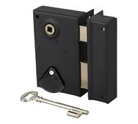 Serrure en applique Bricard à fouillot Verticale Ouverture par clé ouvrant Droite avec 2 clés