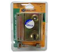 Serrure en applique Bricard à Fouillot Verticale Ouverture par clé ouvrant Gauche Axe 40 mm