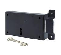 Serrure en applique Bricard monopoint horizontale Pour porte de cave Ouvrant Droite Axe 75 mm