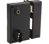 Serrure en applique Bricard monopoint verticale à fouillot Ouvrant Droite 45 mm Pour grilles et portails