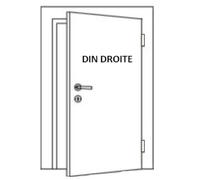 Serrure en applique cylindre 120mm droite tirant 0308PZW/80 - BEVER - 88PRE
