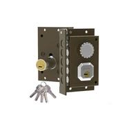 Serrure en applique - GENERIQUE - C911 Dr C-C911d Dorcas - 5 points - Niveau de sécurité 6 - Demi-cylindre