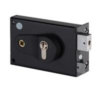 Serrure en applique horizontale - Réglable 52/60 mm - Fouillot droite - Cylindre