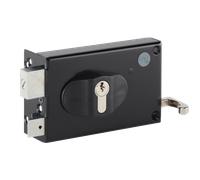 Serrure en applique horizontale - Réglable 52/60 mm - Tirage Gauche - Cylindre euro - ND10 9770