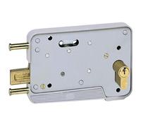 Serrure en applique réversible garage 301 pêne levant gris - - EA571301