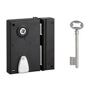 Serrure en applique THIRARD, 70 x 110mm, à poignée, vertical, ouverture à droite