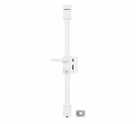 Serrure en applique Thirard Targa CP à fouillot droite 75 x 130 mm avec cylindre, finition époxy blanc avec 5 clés