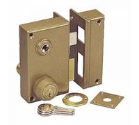 Serrure monopoint VEGA vertical fouillot droite cylindre de 45mm - JPM - 121100-01-1A Noir G