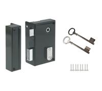 Serrure en applique verticale à fouillot Gauche - YALE - YAV36G - Kaki - 2 Clés fournies - Porte intérieure de communication