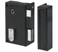 Yale Serrure en Applique Verticale à Fouillot - Axe 44 mm, Carré 7 mm - Installation Porte Main Droite - Idéal Tout Type de Porte Intérieure de Communication - en Acier Durable - 2 Clés - Kaki