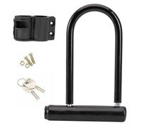 Serrure en Forme de U 1 Ensemble de Mini Roues de vélo Portables avec Serrure en U, avec clé, sécurité antivol, Accessoires de Cyclisme pour Moto et Scooter Chaine Antivol Moto
