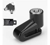 Serrure en Forme de U 1 Ensemble de Verrouillage de Frein à Disque de vélo de Montagne, Dispositif de sécurité antivol en Alliage d'aluminium adapté Chaine Antivol Moto(Black)
