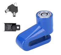 Serrure en Forme de U 1 Ensemble de verrous de Frein à Disque de vélo de Montagne, Dispositif de sécurité antivol en Alliage d'aluminium Chaine Antivol Moto(Blue)