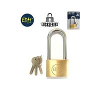 Serrure en laiton arc long 50x80mm blister