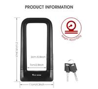 Serrure En U Pour Vélo De Route Et Vtt, 2 Clés, Antivol, Cadenas De Sécurité Pour Cyclisme, Accessoires De Bicyclette