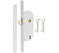 THIRARD - Serrure encastrable à mentonnet pêne dormant 1/2 tour v/br pour porte coulissante