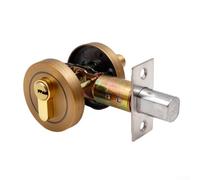 Serrure Encastrable Discrète pour Porte 35mm+ | Alliage zinc massif, finition discrète, externe interne, pour idéal pour chambre salon(Bronze)