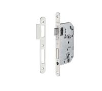 Serrure Encastrable Monomax, Certifiée NF, pour Cylindre Européen, Axe 50 mm, Bouts Ronds, Têtière Inox, Demi-Tour Bipente Réversible, Finition Inox, Laiton, Noire, Nickelée, THIRARD