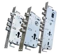Serrure Encastrable Serrure à pêne carré 240X24MM et verrou cylindrique 30X240MM corps en acier inoxydable métal(30MM 240MM)
